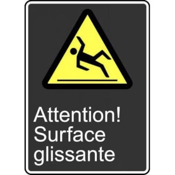 Accuform SAFETY SIGN CAUTION SLIPPERY FRMCSA620XV FRMCSA620XV - main